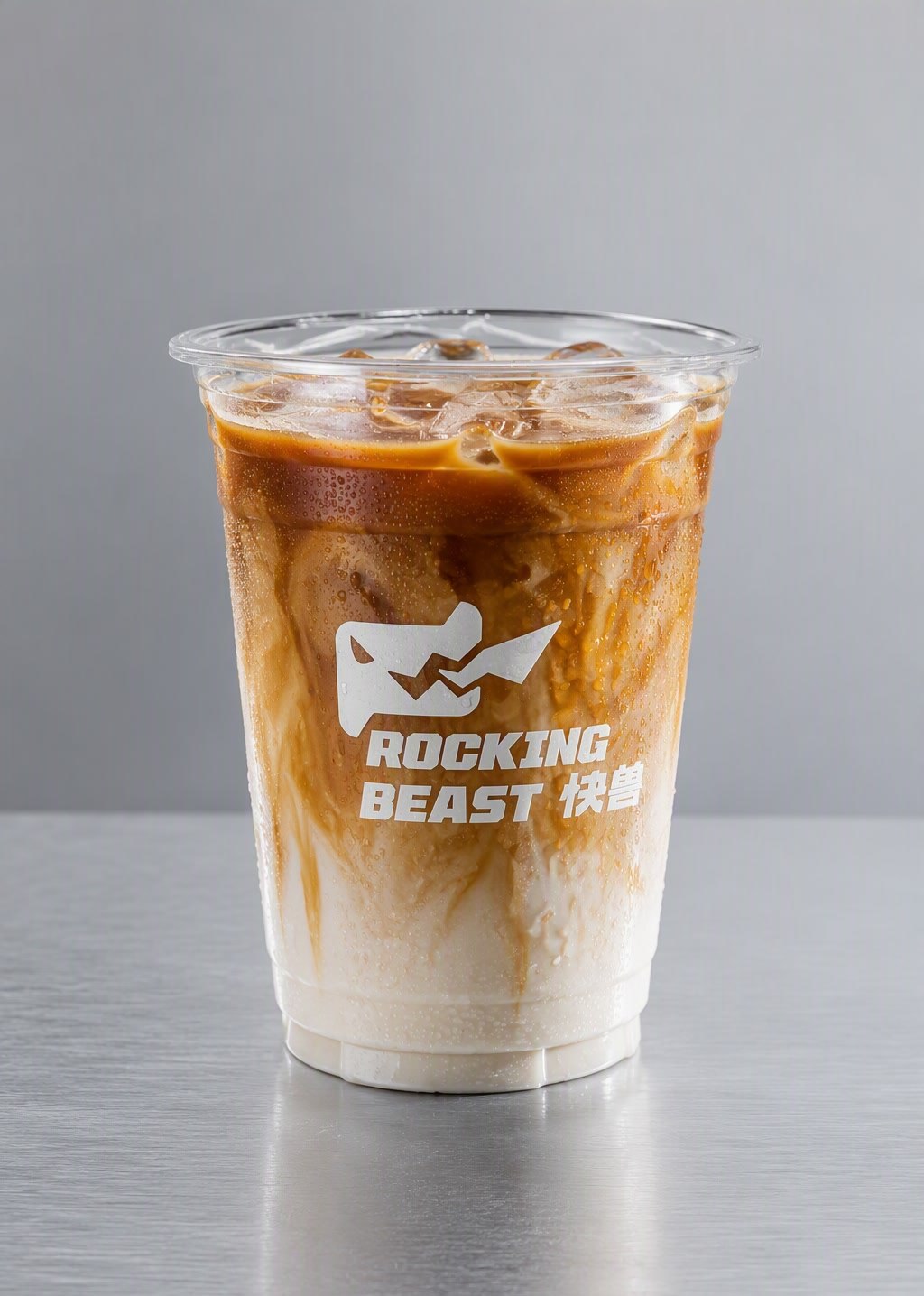 超大杯巨无霸拿铁 1000ml PET 杯印快兽标